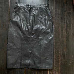 Leather skirt